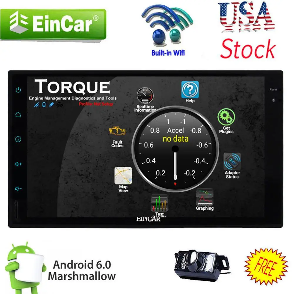 Резервная камера + Andriod 6 0 двойной 2Din 7 &quotавтомобильный стерео gps РАДИО WiFi зеркало