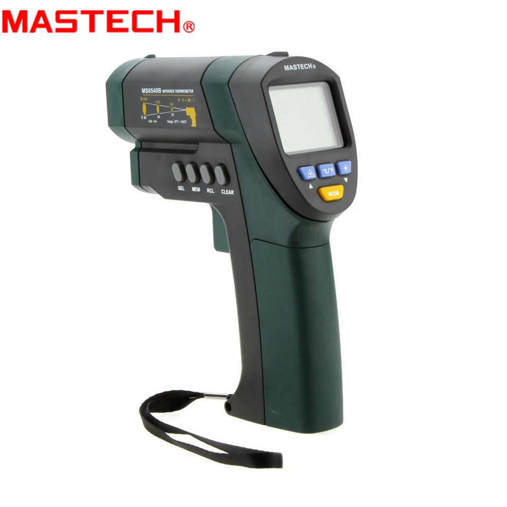 MASTECH MS6540A/MS6540B Бесконтактный инфракрасный термометр-32C~ 850C/1050C ИК измеритель температуры тестер 30: 1(D: S
