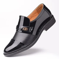 men shoes formal leather flat male commerce dress shoes for men feet banquet dance shose sneaker breathable modern dance sports
