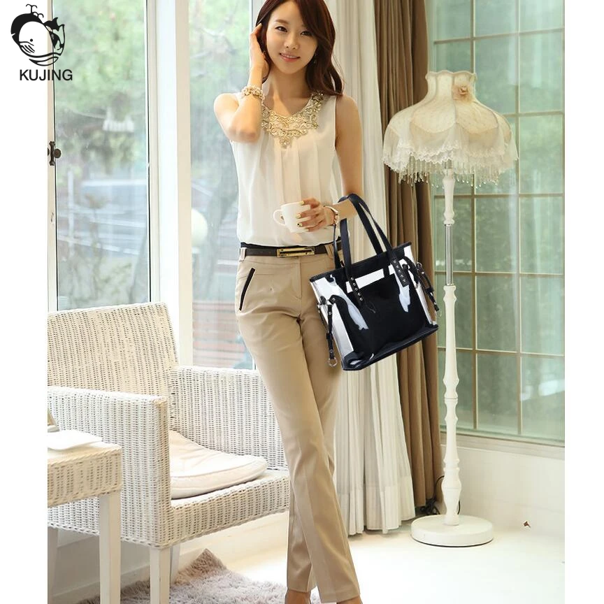 KUJING новая женская сумка трендовая прозрачная Большая вместительная через плечо