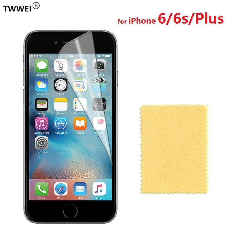 Глянцевая прозрачная защитная пленка для ЖК экрана iPhone 6 6s Plus Защитная защиты