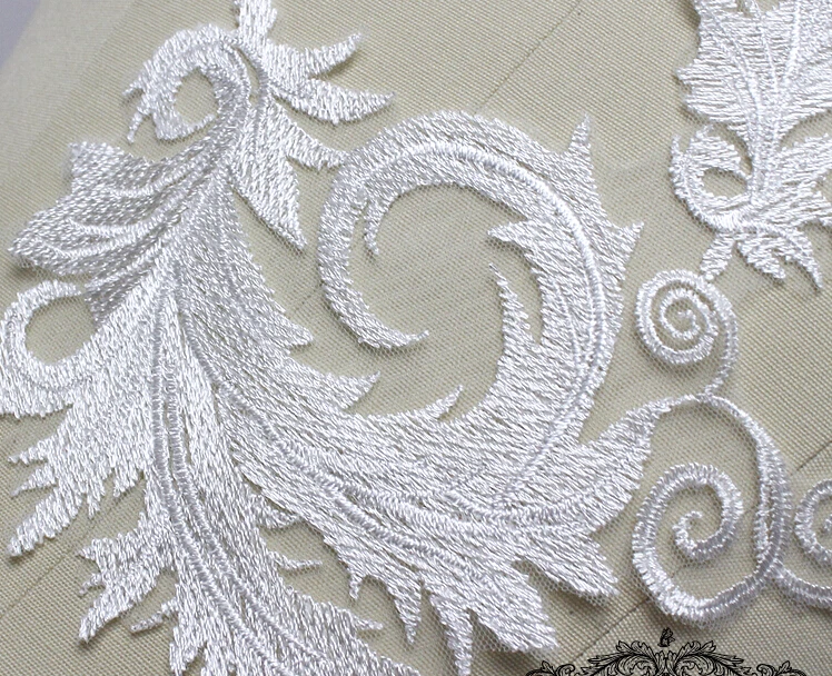 Кружевное свадебное платье с вышивкой 20 шт. 30x14 см | Дом и сад