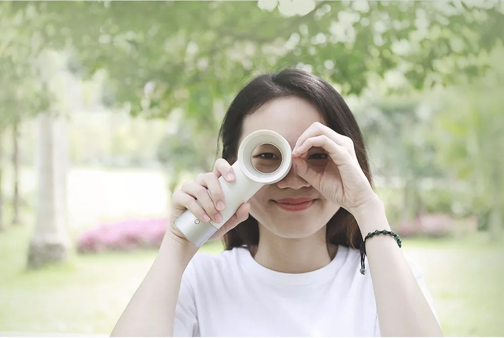 Новейший Xiaomi HL Happy Life USB мини ручной вентилятор Настольный Электрический вентилятор перезаряжаемый аккумулятор вентилятор охлаждения для путешествий/офиса
