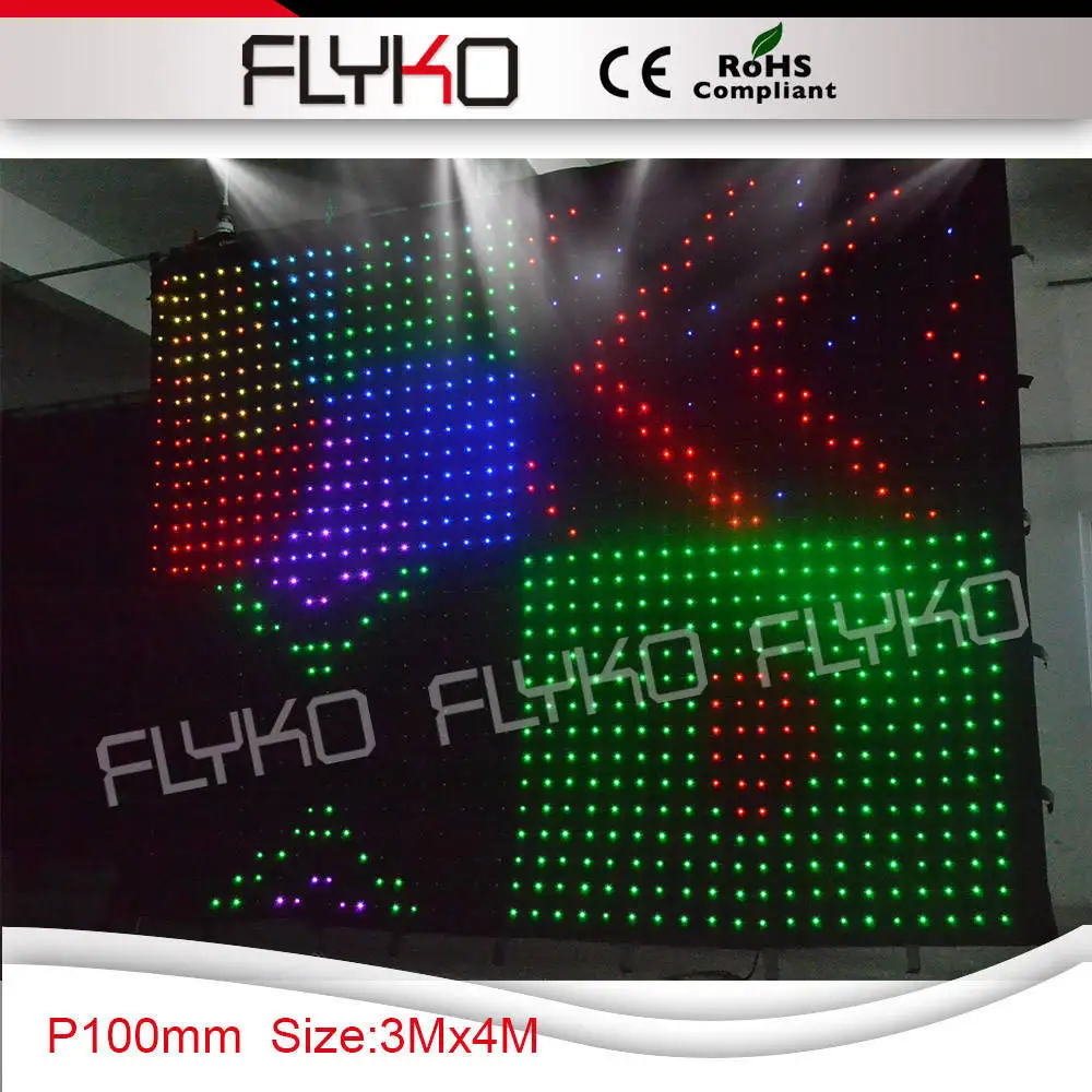 Фото P10 best seller DJ music video led curtain 3x4m Лампы и освещение P10 best seller DJ music video led curtain 3x4m Лампы и освещение