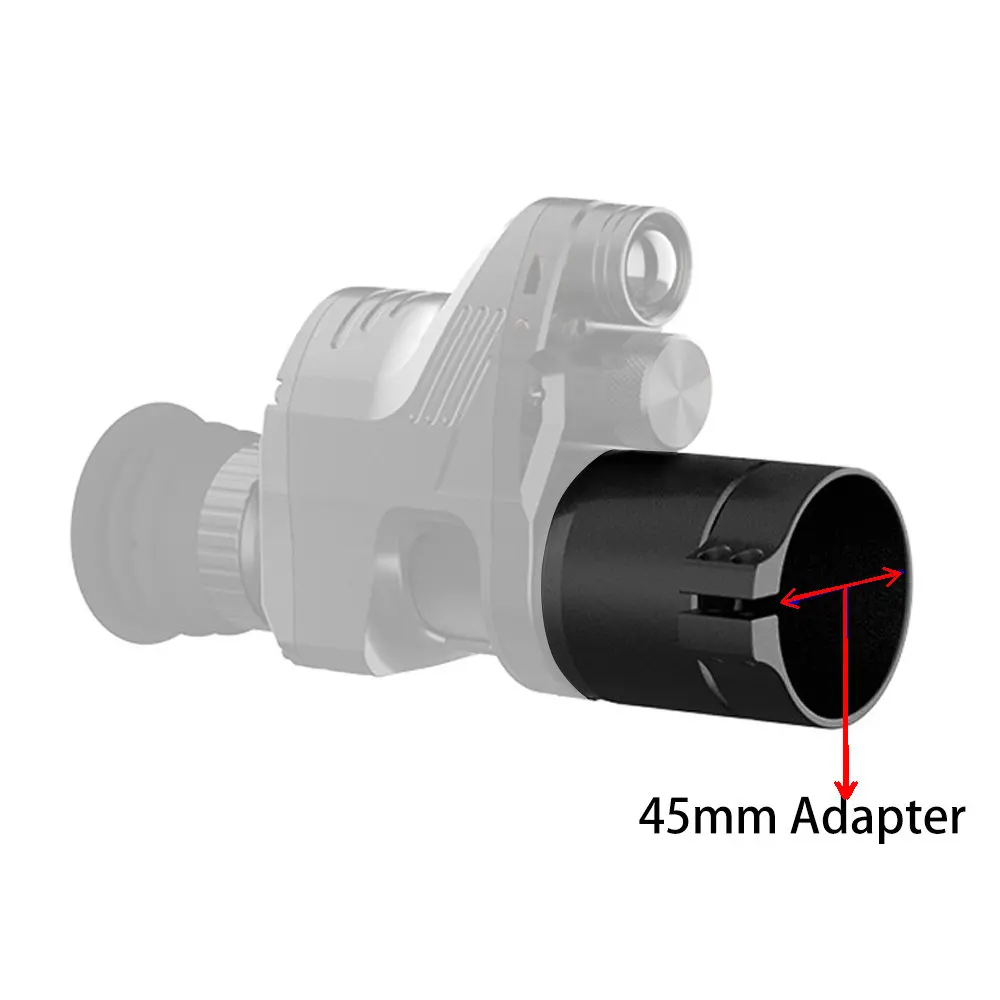 only-45mm-adapter PARD NV007 цифровой Ночное видение адаптер Sleave 42/45/48 мм Размер 3 варианта байонет подходит для NV007 прицел Ночное видение кронштейн - Цвет: only-45mm-adapter