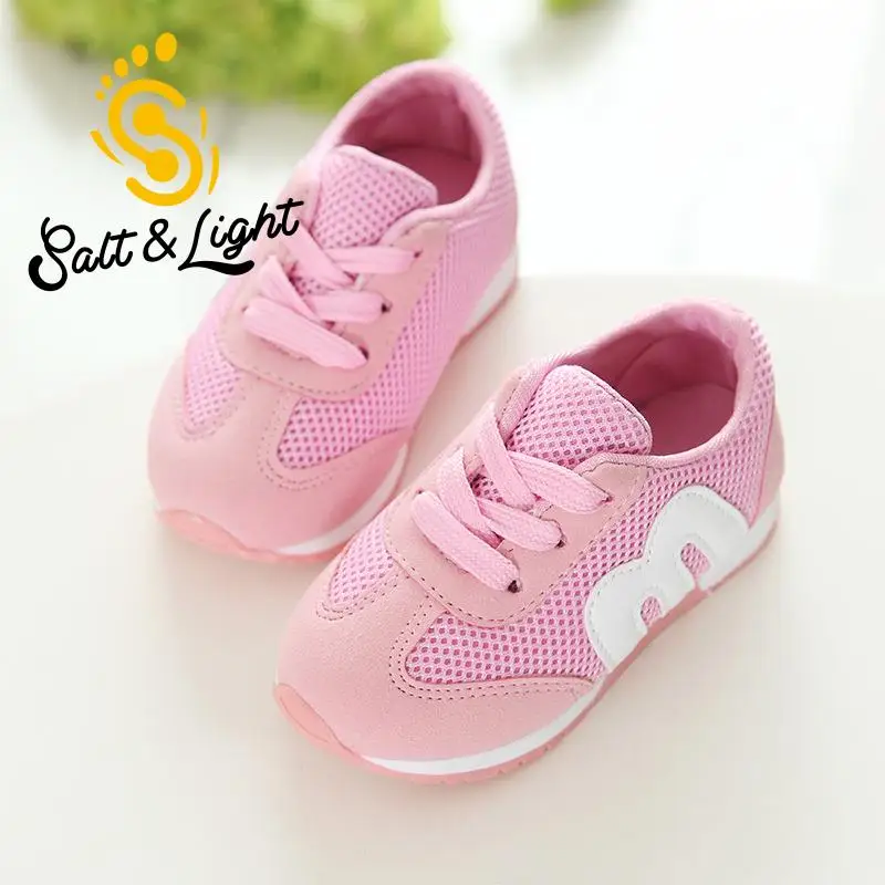 Autumn 2018 children's M alphabet mesh casual shoes boys girls sports soft bottom fashion sneakers for size21-30 | Детская одежда и