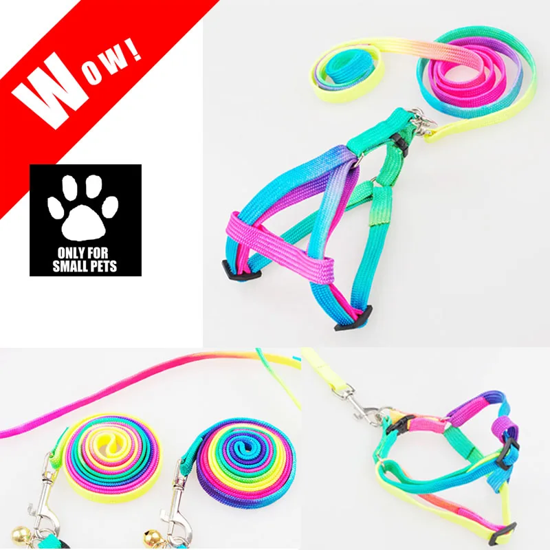 Новый многоцветной поводок для домашних животных собак маленький размер щенков