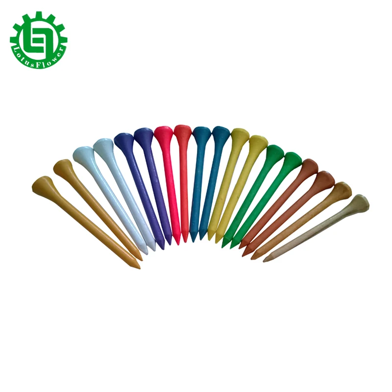 Lotusflower 100 шт 54/70/83 мм смешанный цвет деревянный гольф футболки Высокое качество