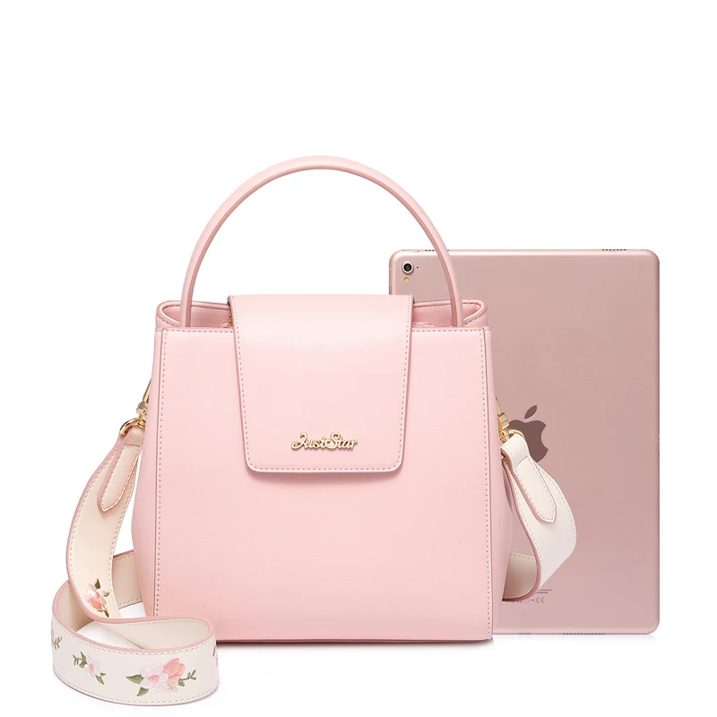 Women's PU Leather Handbags Ladies Fashion Flower Embroidery Tote Purse Female Width Shoulder Straps Crossbody Bags | Багаж и сумки