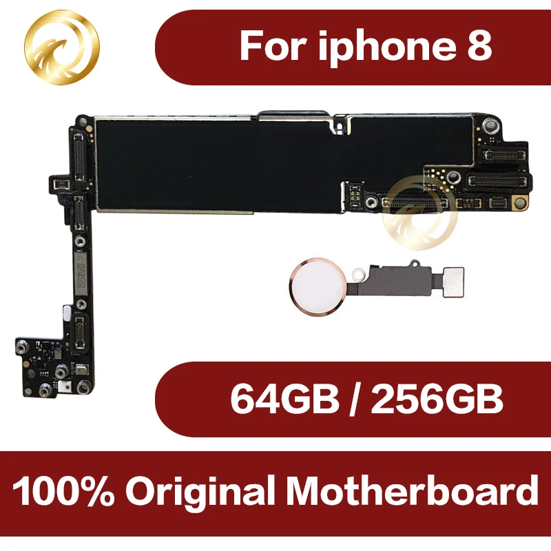Оригинальная материнская плата unlocke для iphone 8 с сенсорным Идентификатором черное