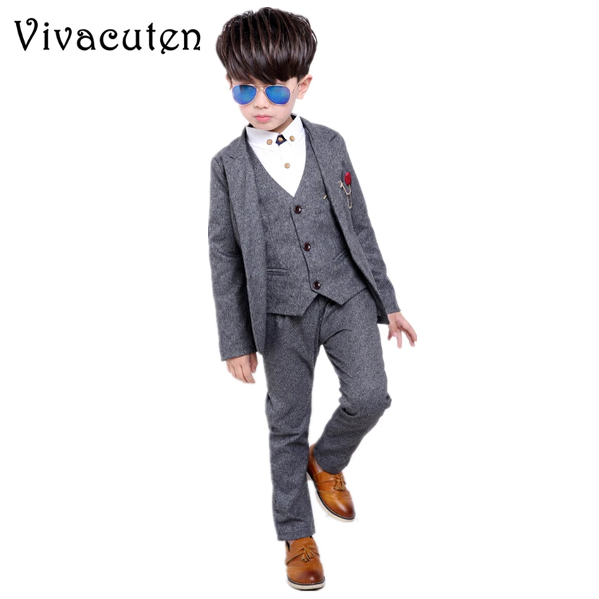 3 шт./комплект блейзер и брюки для мальчиков |