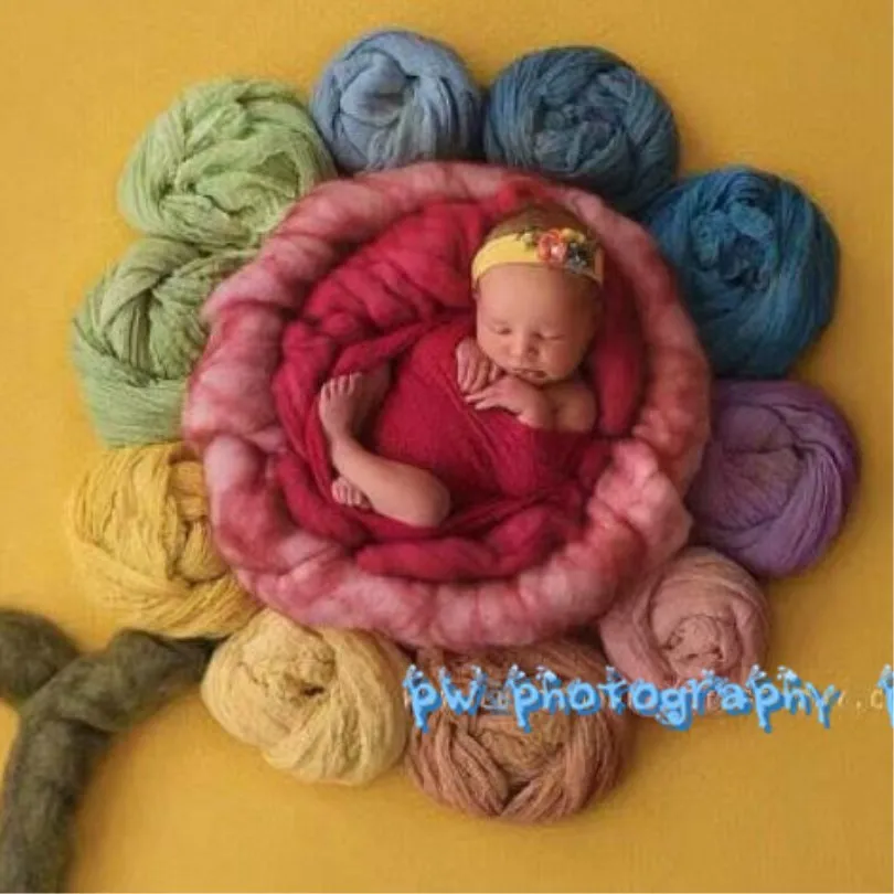 Newborn cheesecloth wrap Photography props Christmas set stretch knit Baby swaddle blanket backdrop Photo | Детская одежда и обувь