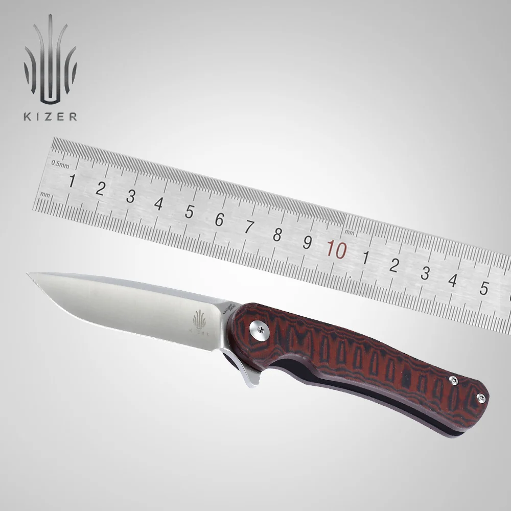 Нож kizer survival N690 стальной нож для наружного кемпинга edc инструмент