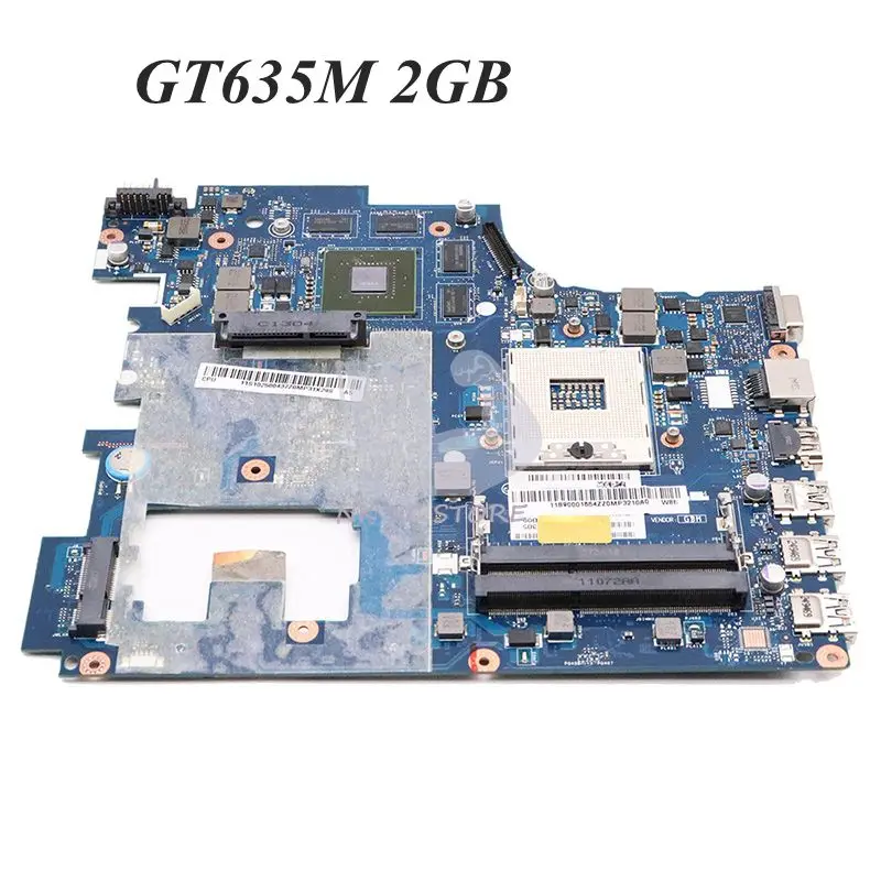 Материнская плата NOKOTION QIWG7 для ноутбука Lenovo G780 17 3 дюйма HM76 DDR3 GT635M 2 Гб | Компьютеры