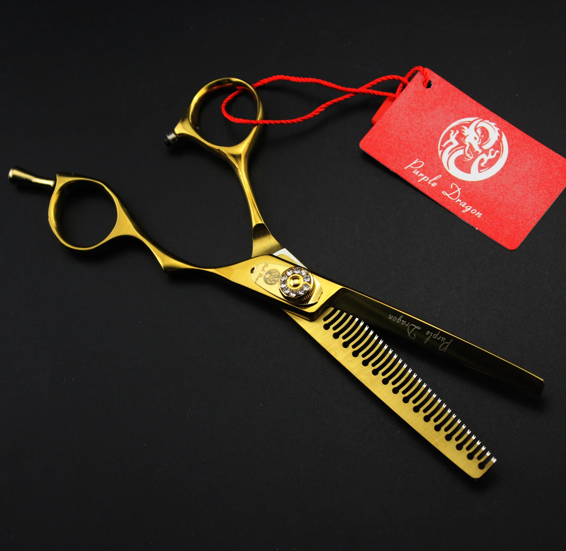 6 дюймов золотые ножницы для волос высококачественные Парикмахерские плоская