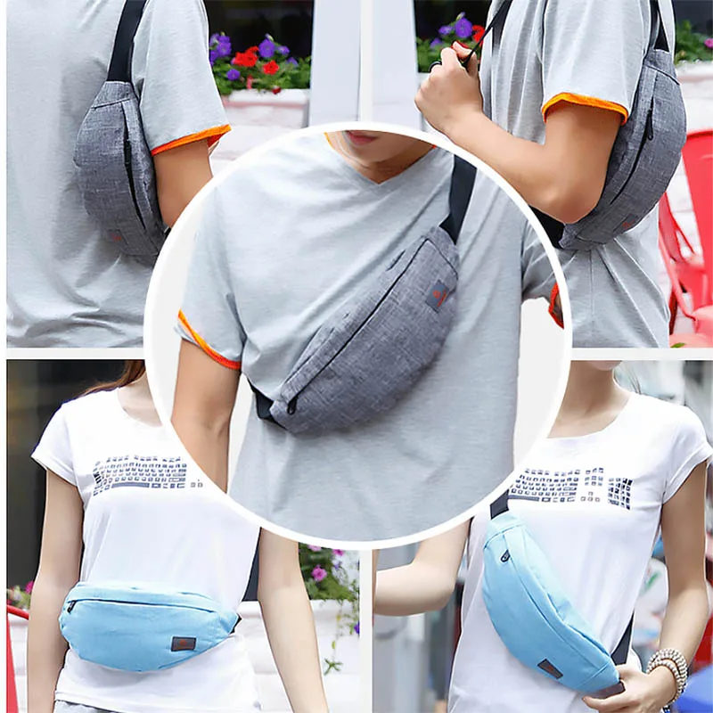 Waist Packs Large Capacity Waterproof Nylon Men Women Bags Multiple Pockets Belt Hip Bag 2018 New | Багаж и сумки