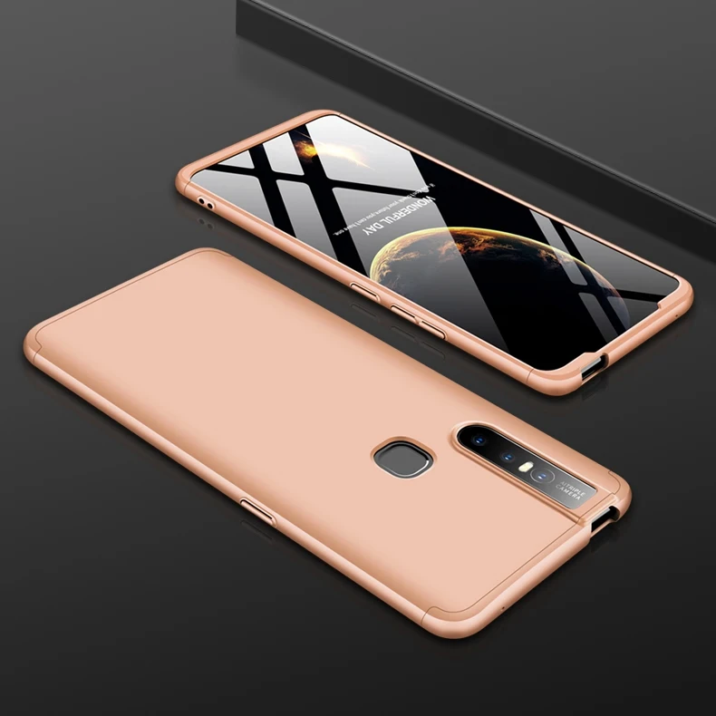 Золотой Чехол V15 Pro для VIVO V15, чехол с прошивкой, защита+ Ультра тонкая защитная задняя крышка для телефона, чехол для VIVO S1 - Цвет: Золотой