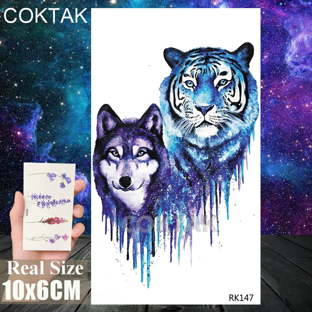 CRK147 Морская жизнь, Временные татуировки, акварельные медузы, бумага для мужчин, женщин, детей, Переводные татуировки, поддельные боди-арт, флеш-тату - Цвет: CRK147