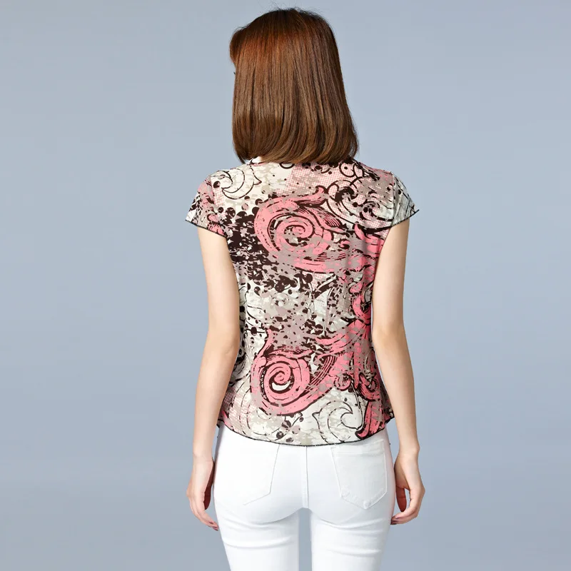 2018 high quality women top kimono blouses shirts chiffon casual vintage tops plus size M-5XL blusas blouse women's fashion |