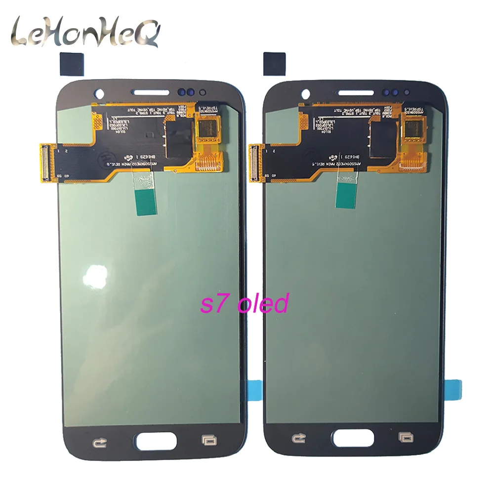 10 шт./лот ЖК дисплей s для samsung Galaxy S7 G930 G930F сенсорный экран дигитайзер сборка lcd SM