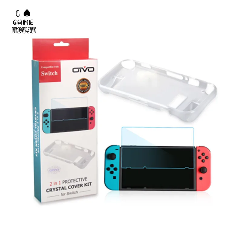 Защитный силиконовый чехол FoPcc NS с защитой экрана 2 в 1 для консоли Nintendo Switch|Чехлы| |