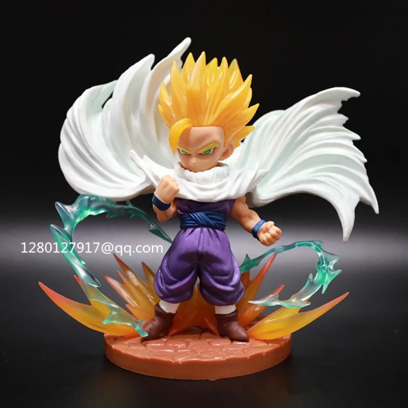 Dragon Ball Z Anger juvenal Son Gohan Super Saiyan ПВХ фигурка Коллекционная модель игрушки 16 см