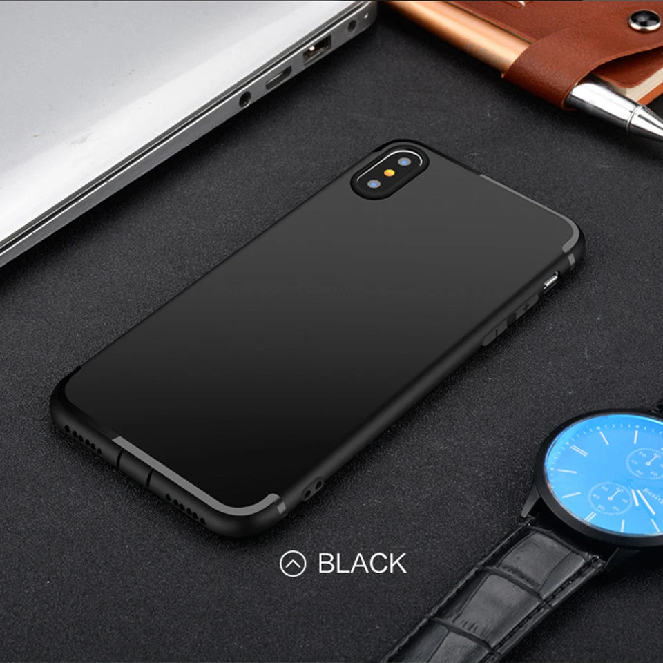 Матовый Силиконовый мягкий чехол для iPhone X XR XS макс 7 8 Plus SE 5 5S 6 6s TPU телефона samsung