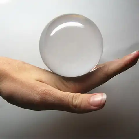 60/70/80/90/100 мм контактный жонглирующий шар волшебные трюки кристально прозрачный 100% акрил шар для манипуляций жонглирования Бесплатная доста...
