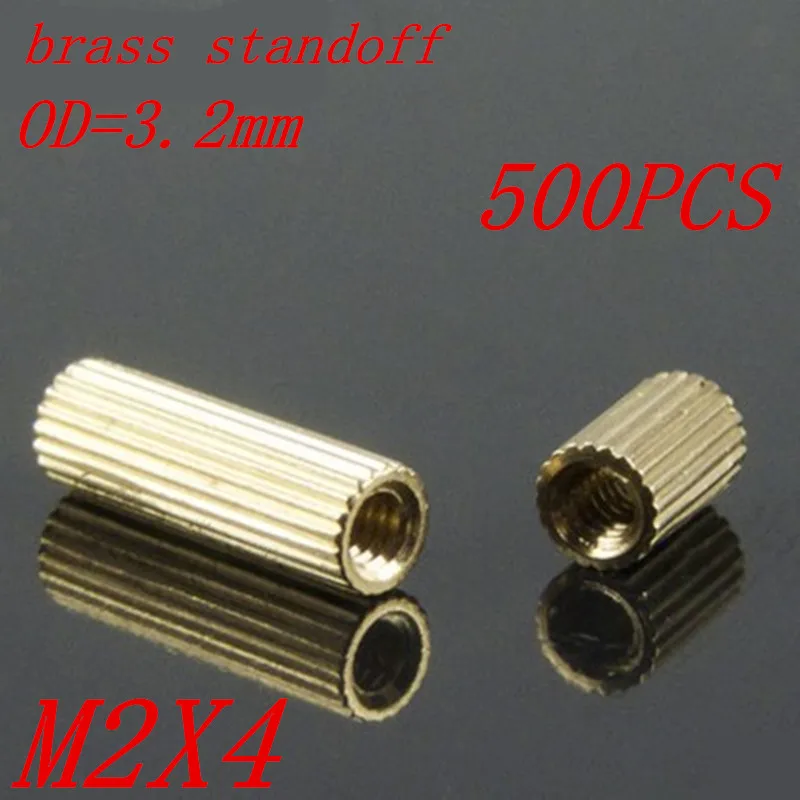

500pcs M2 x 4 M2*4mm brass standoff spacer female to female thread