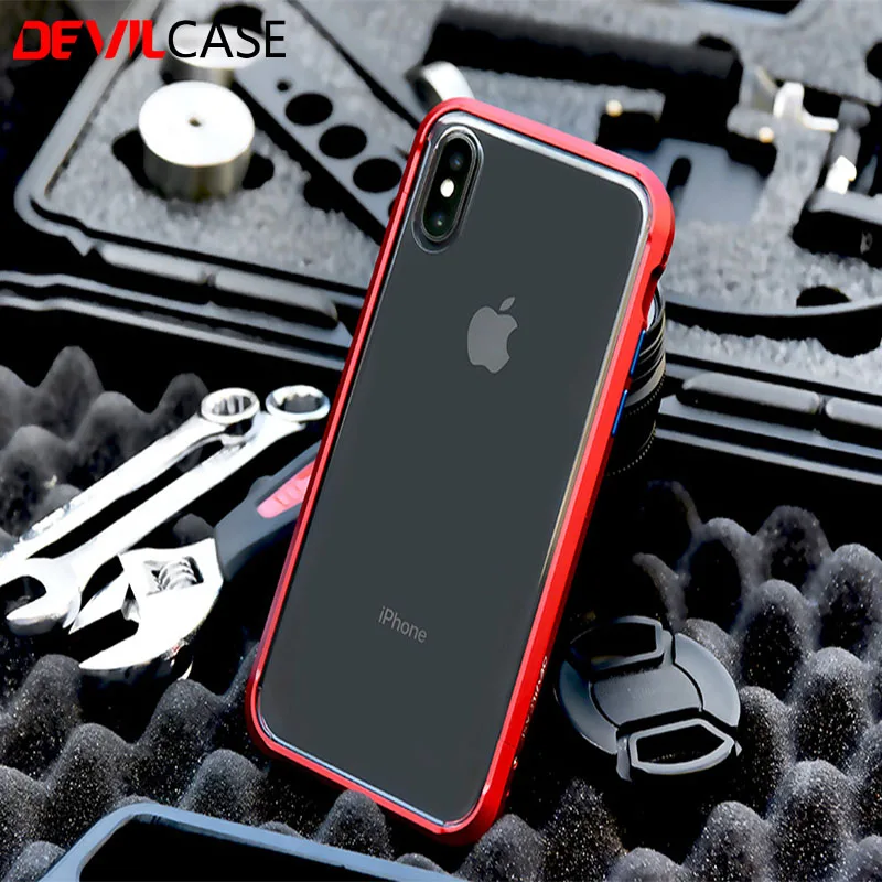 DEVILCASE для iPhone X XS 5 8 inchType One EVO бампер рамка + прозрачная задняя защита панели