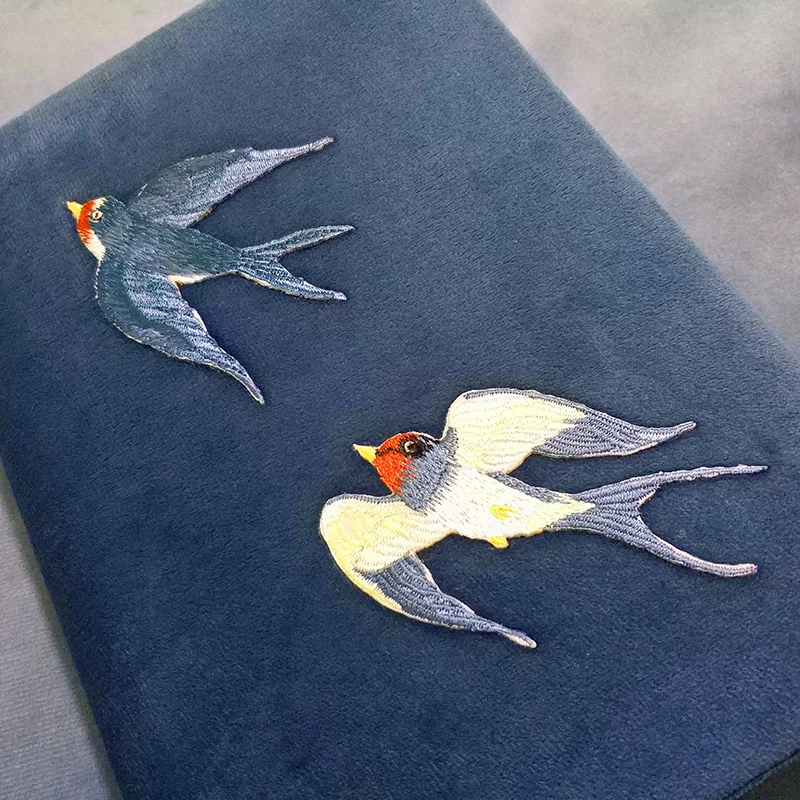 A5 Swallows Canvas Cover Notebook Cute Journal Diary Book Sketchbook Stationery School Office Supplies | Канцтовары для офиса и