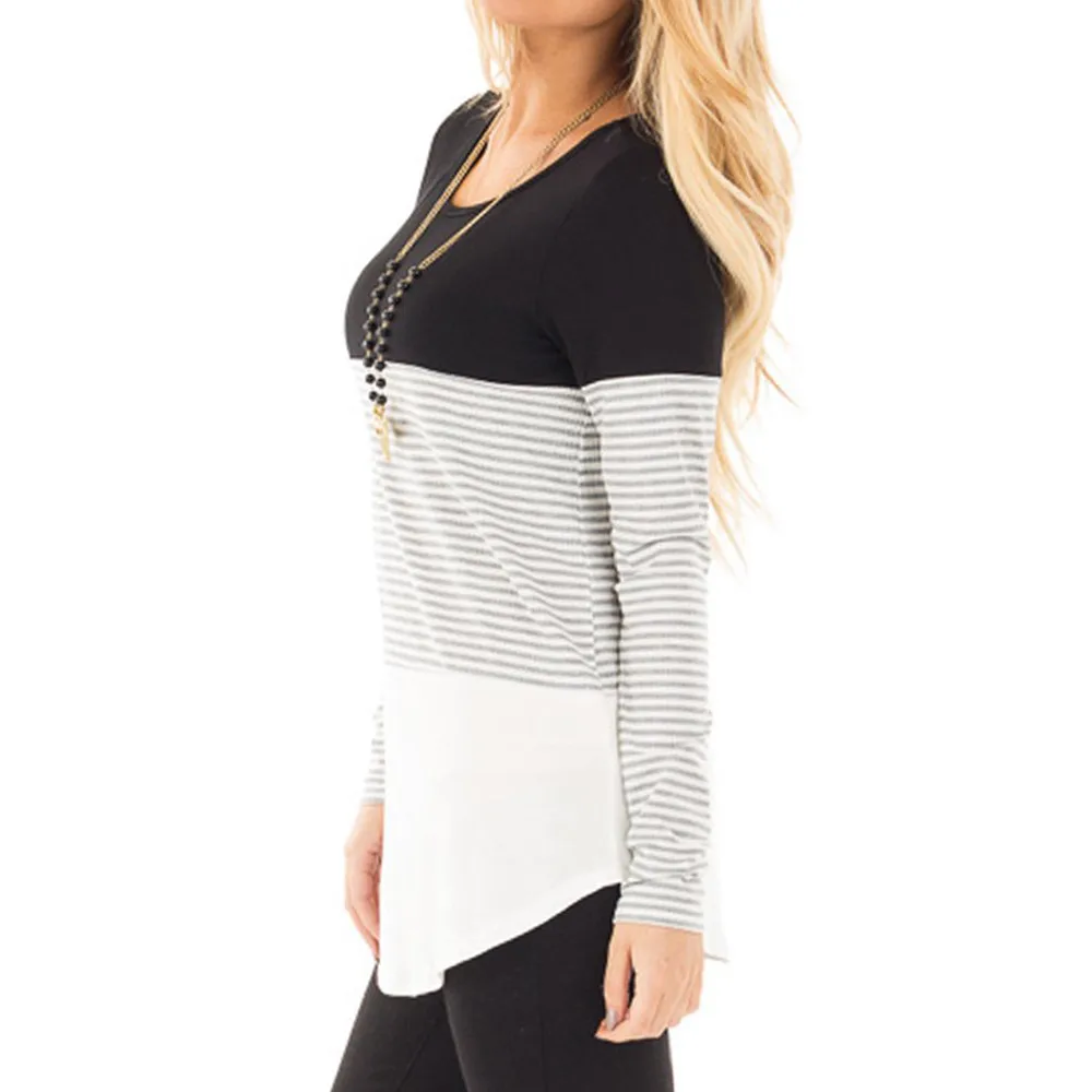 Pregnant Nursing Baby Mom clothes blouse ropa de mujer shirt maternity Maternity Long Sleeved Striped Clothe | Мать и ребенок