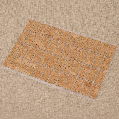 48pcs DIY ручной работы мягкие пробковые этикетки самоклеющиеся наклейки DIY сумки для одежды декоративные бирки для аксессуаров - Цвет: 48pcs