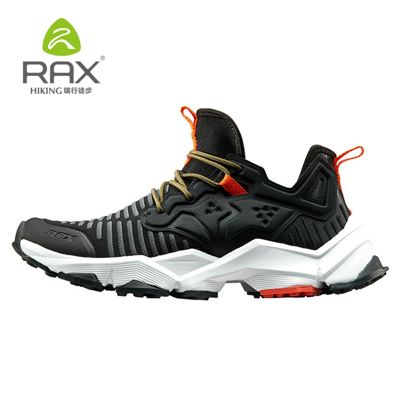 Black Rax высокое качество спортивная обувь для мужчин удобные Flyknit женские кроссовки с амортизацией мужские спортивные Нескользящие беговые кроссовки - Цвет: Black