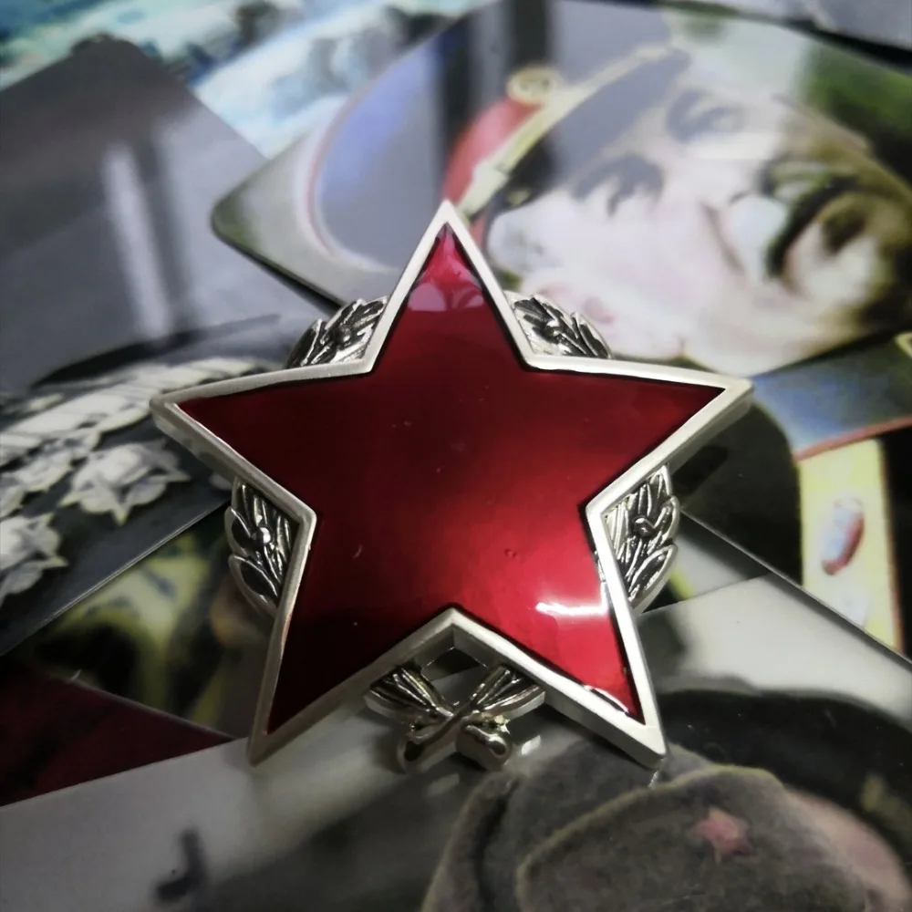 Высокое качество WW2 СССР советские значки 1-я сюгослава Партизанская медаль красная пятиконечная звезда медали Брошь булавка предложение Падение шипа