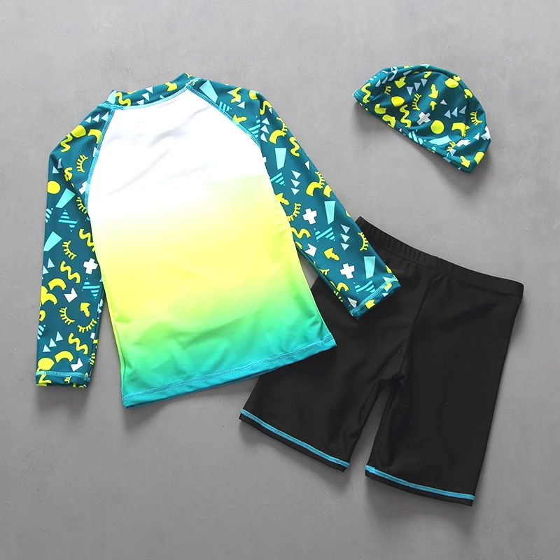 Exporting Quality Toddler Baby Boys Swimwear 2-Piece Rash Guard Swimsuits for Boy Children Kids Swimsuit Pool Beach Wear 2-6YRS |