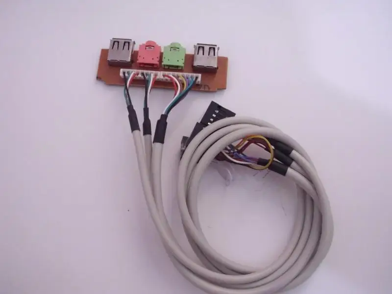 I/O USB2.0 AC97/HD аудио микрофон наушники для настольного компьютера шасси передний