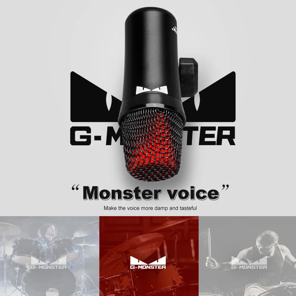 G MARK G7 7 кусочная Проводной динамический барабан Mic Kit (весь металлический) удар бас