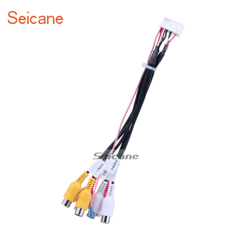 Автомобильный линейный адаптер Seicane 6 RCA Mini ISO Aux in для Blau punkt Grundig VDO multimeida Player|Кабели