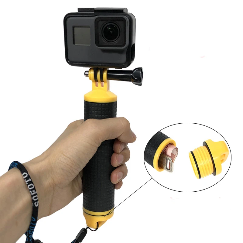 Резиновый нескользящий мини штатив с плавающей ручкой для GoPro HERO 9 8 7 6 5 4 Sjcam YI EKEN