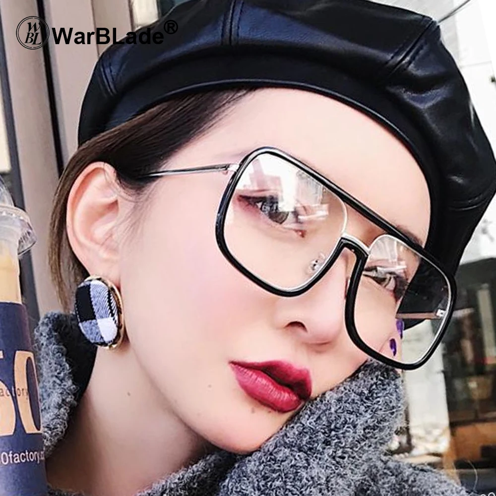 

WarBLade Square Oversized Sunglasses Women Fashion Sun Glasses Lady Brand Designer Vintage Shades Gafas Oculos de sol UV400