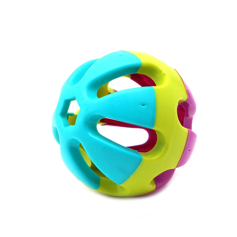 Pet Dog Puppy Jingle Bell Ring пластиковый шар круглый рулон для игры жевательная игрушка