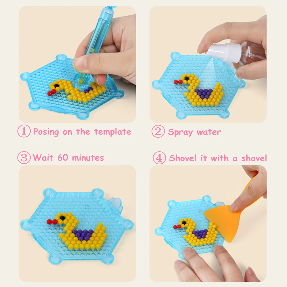 Новые 3D игрушки-головоломки 10100 шт Волшебные бусинки с водяным туманом Diy ремесло для формы в виде животного DIY головоломки для рукоделия