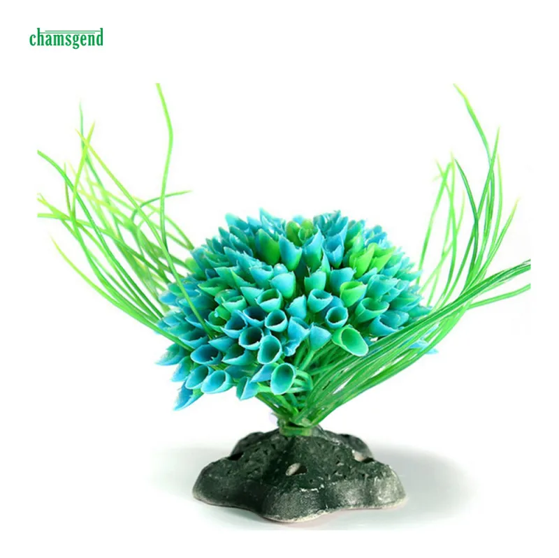 CHAMSGEND подводный Искусственный Аквариум Моделирование растения вода трава Декор