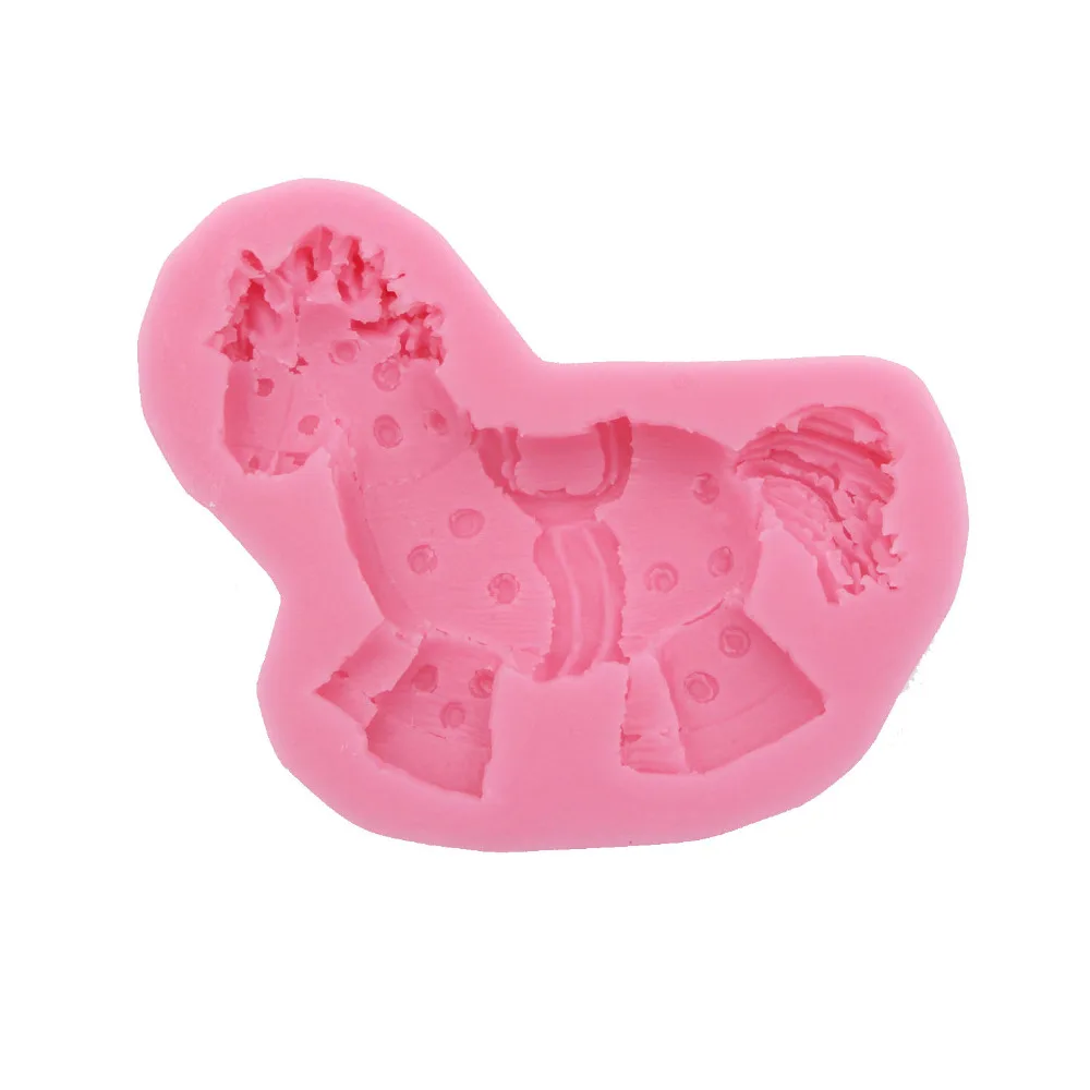 3D Мини лошади торт Силиконовая форма Сахар Ремесло Конфеты Декор Формы
