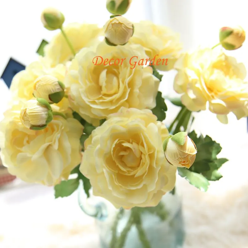 7COLORS Fake Artificial Silk Tea Rose Flowers For DIY Wedding Flower Bouquet Floral Home Decoratiive | Дом и сад