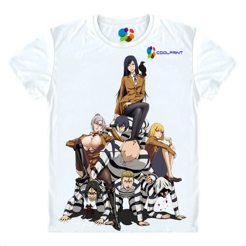 Аниме рубашка Coolprint футболки для школы тюрьмы многостильные рубашки Meiko Shiraki Hana