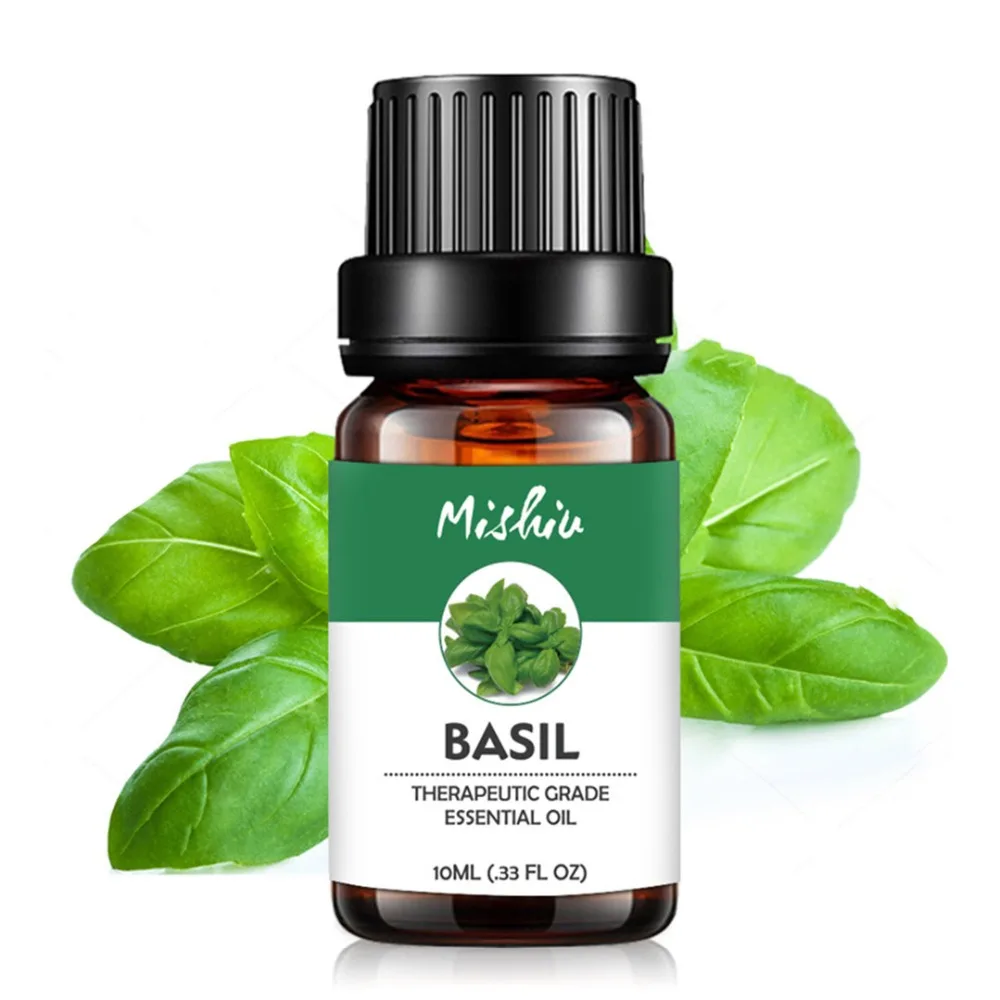 100% чистое эфирное масло Basil 10 мл натуральные мониторы для стерилизации массажное