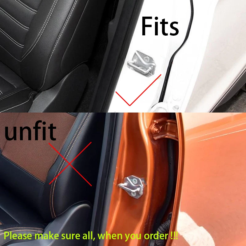 4 шт. чехол для автомобиля защитный из нержавеющей стали пряжка дверного замка Ford