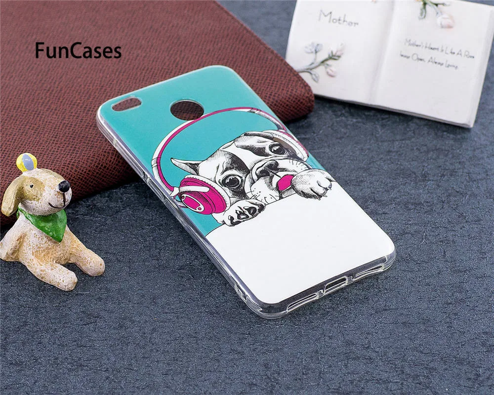 Светящиеся футляр для Redmi 4X Мягкие TPU чехлы силиконовый IMD Глянцевая задняя крышка